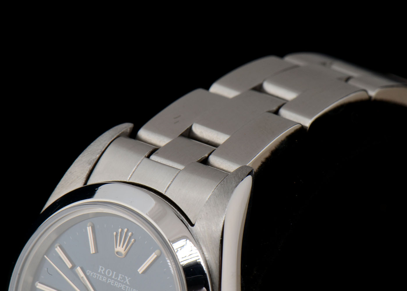 Women's Rolex Oyster Perpetual Steel Blue Index Dial Automatic