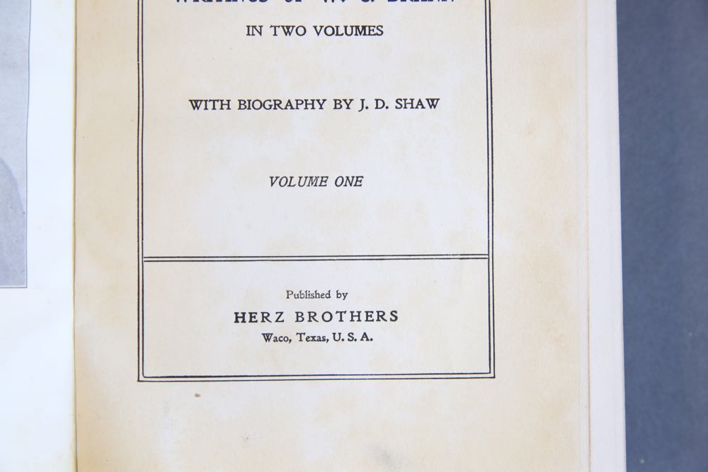 Two Antique Volumes by C.W. Brann _The Iconoclast_