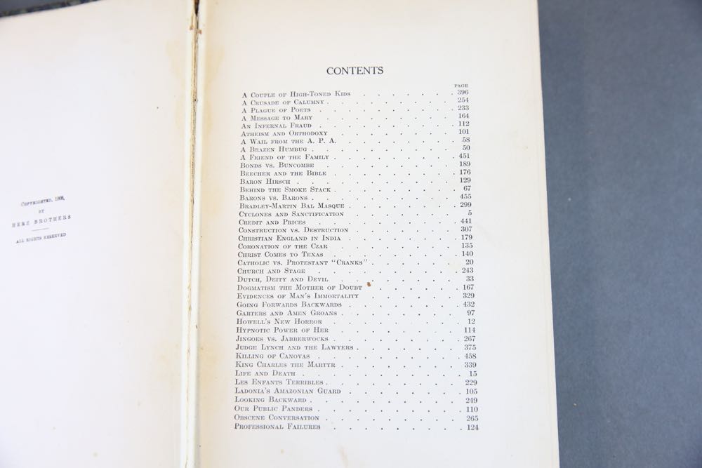 Two Antique Volumes by C.W. Brann _The Iconoclast_