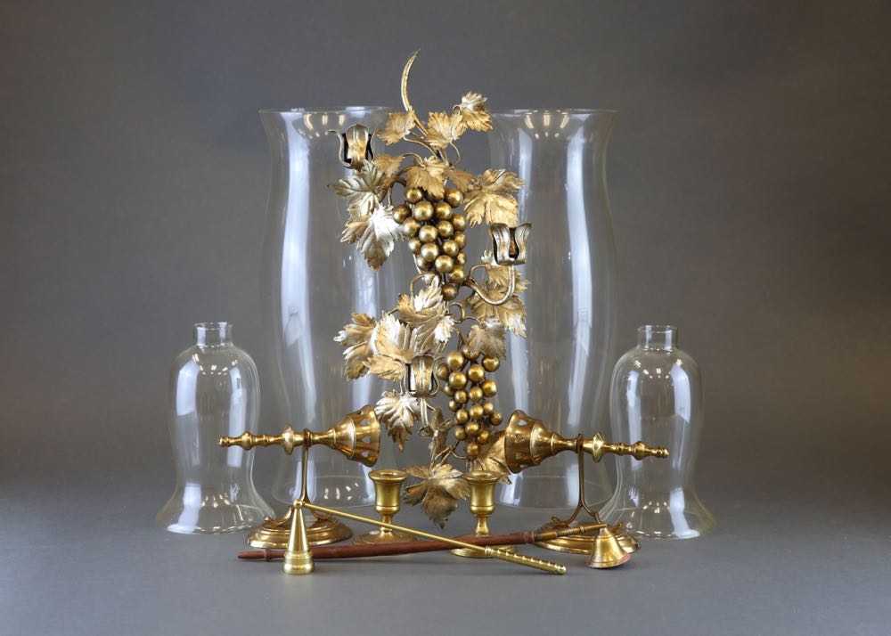 Brass Decorative Sconces and Candle Sticks