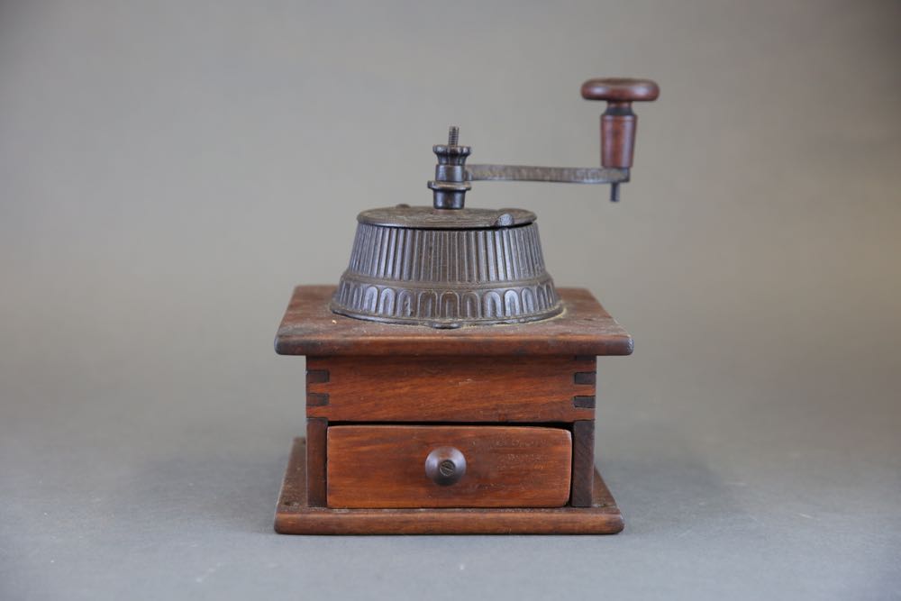 Antique Coffee Grinder and Shoe Last