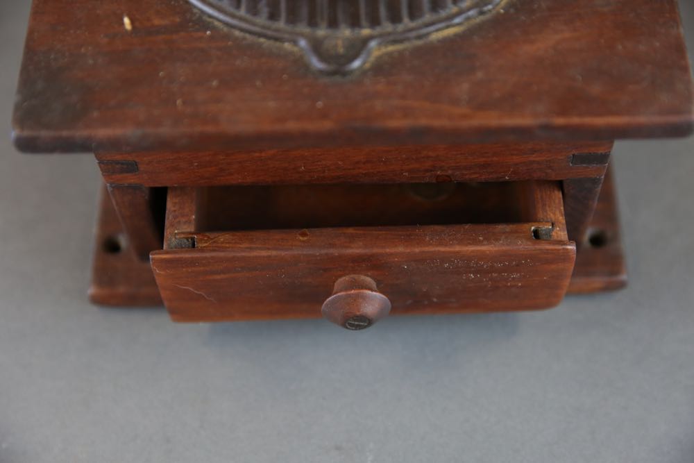 Antique Coffee Grinder and Shoe Last