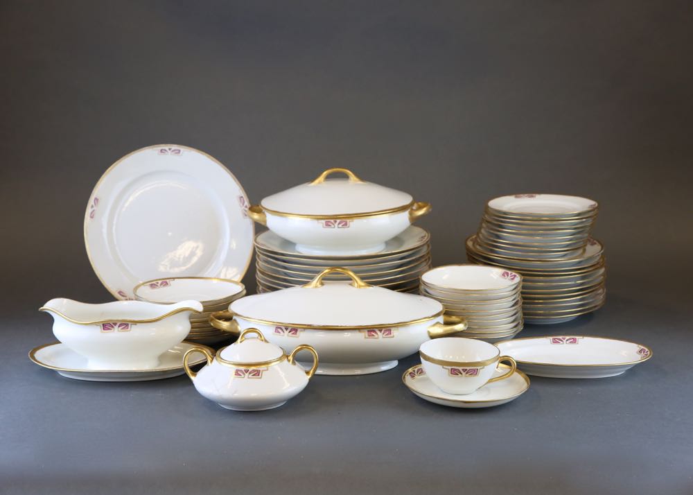Circa 1920 Jaeger & Co. Bavarian Porcelain Set