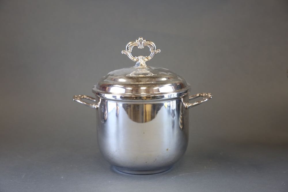 Vintage Silver Plate Ice Buckets, Pitchers, and Coffee Carafes