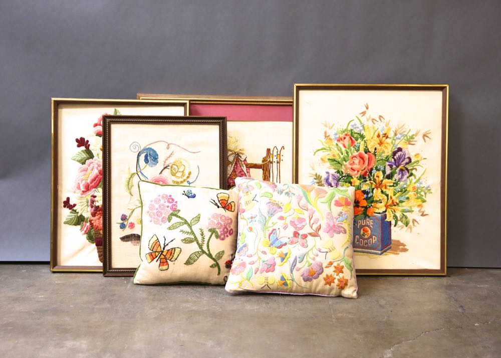 Crewel Work Decorative items