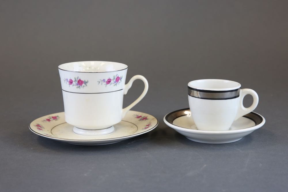 Collection of Vintage Tea Cups and Saucers