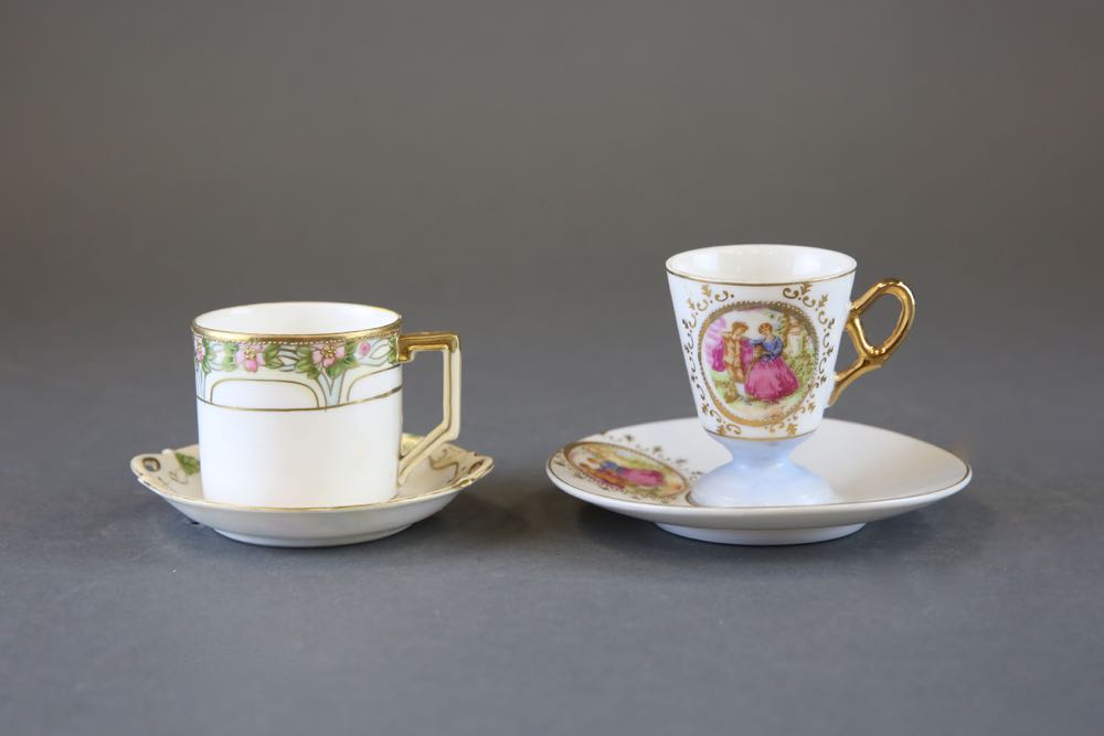 Collection of Vintage Tea Cups and Saucers