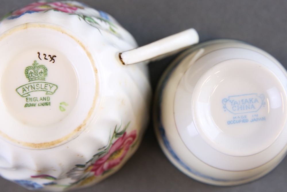 Collection of Vintage Tea Cups and Saucers