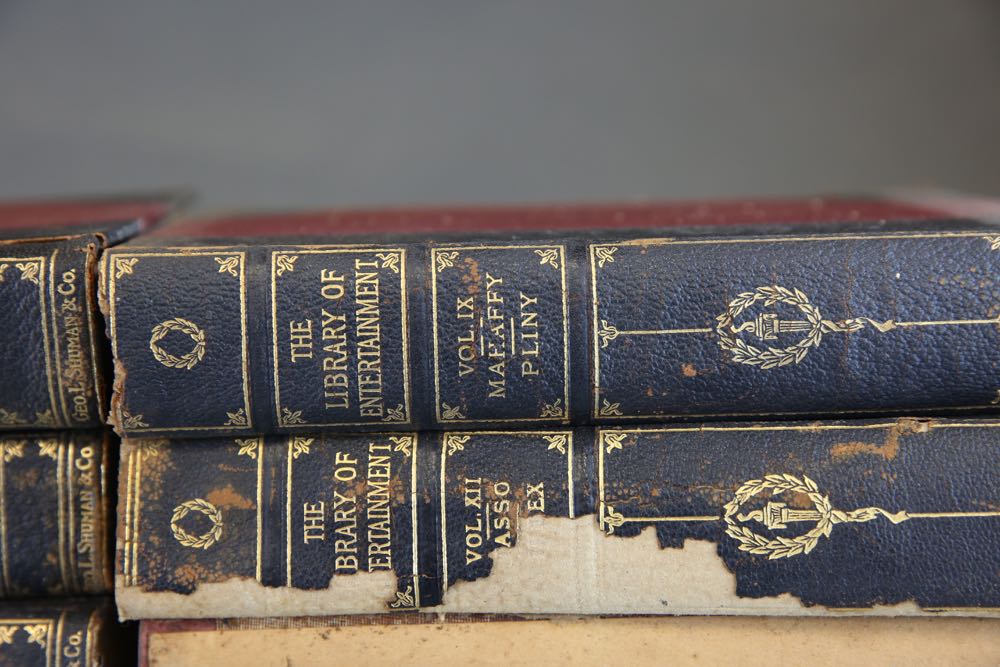 Two Sets of Vintage Books