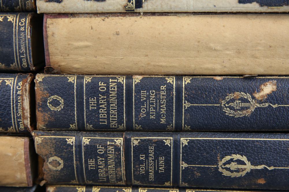 Two Sets of Vintage Books