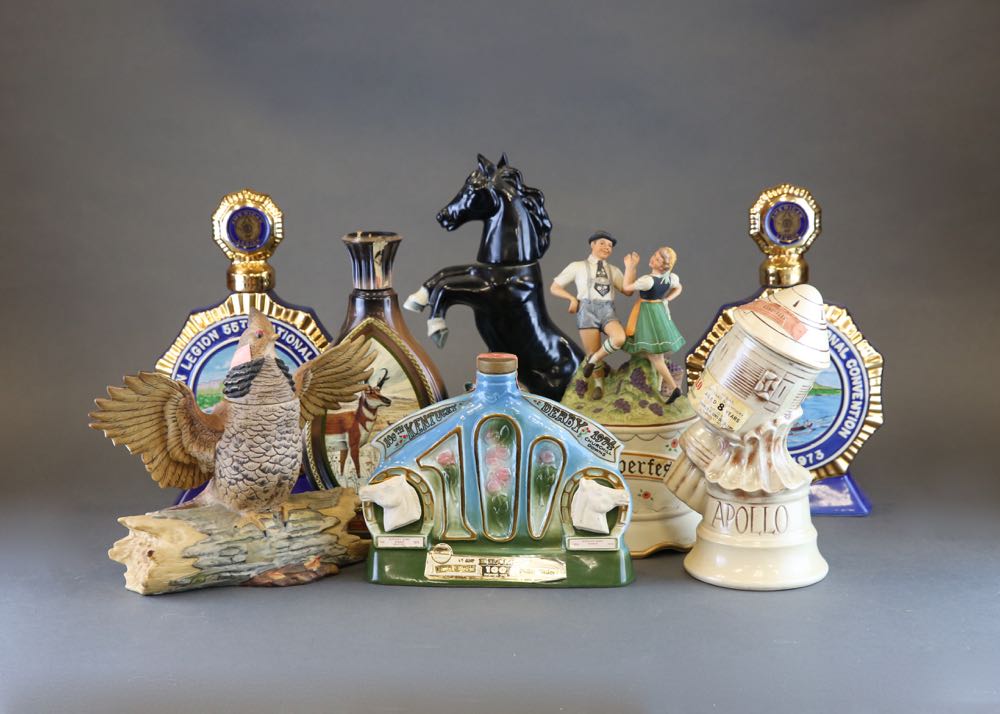 Collection of Vintage Liquor Decanters