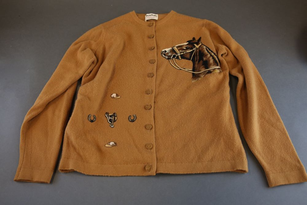 Vintage Cardigan Sweaters and Beaded Top