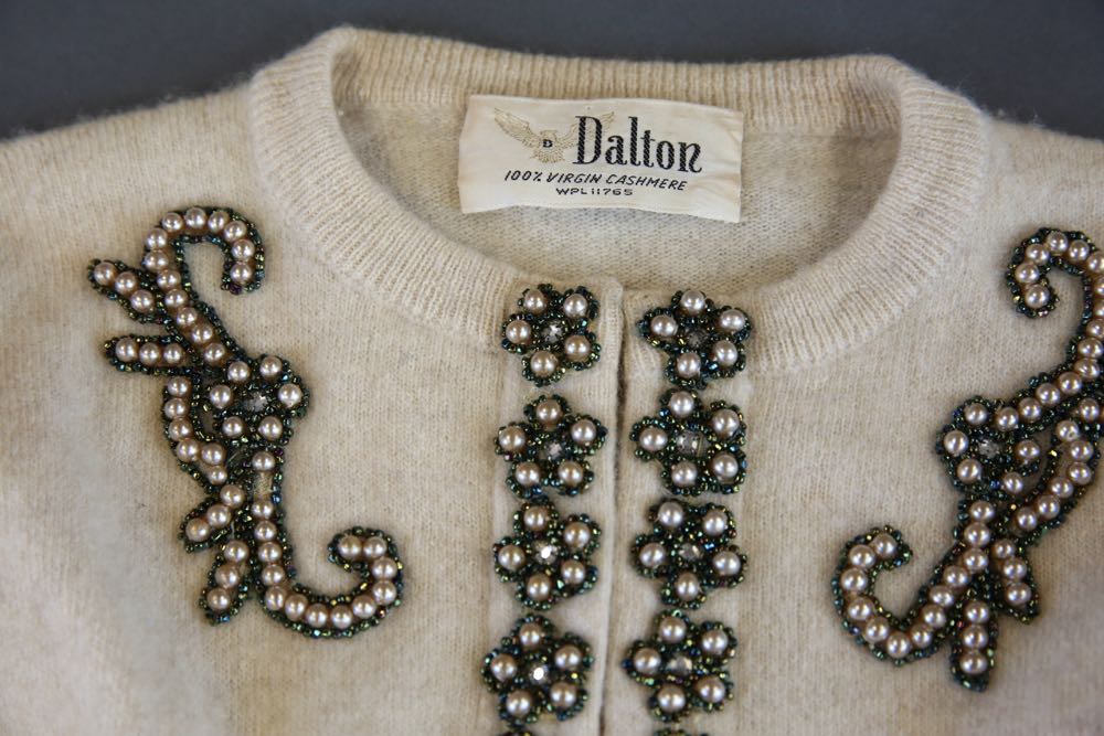 Vintage Cardigan Sweaters and Beaded Top