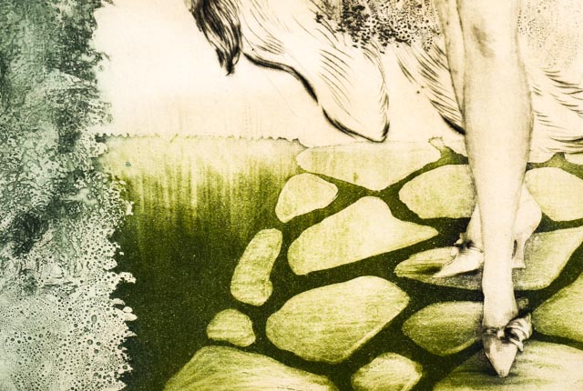 Louis Icart Aquatint Drypoint Etching "Le Panier De Pommes"