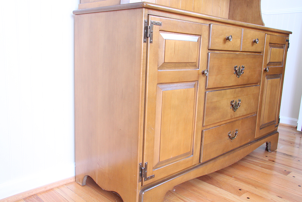 Antique St. Johns Table Company Maple Hutch