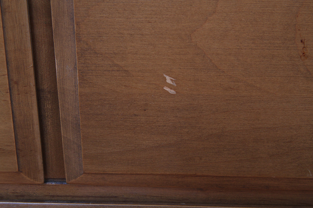 Solid Maple Dresser with Attached Mirror