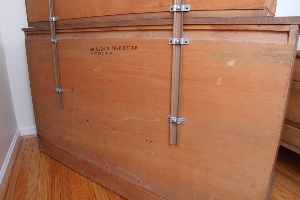 Solid Maple Dresser with Attached Mirror