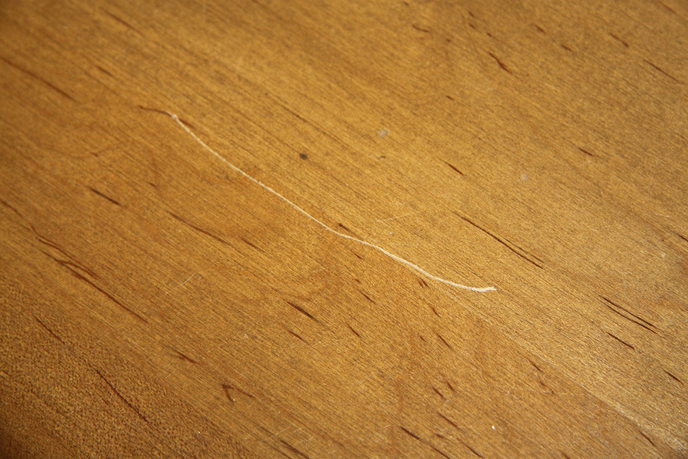 Solid Maple Dresser with Attached Mirror