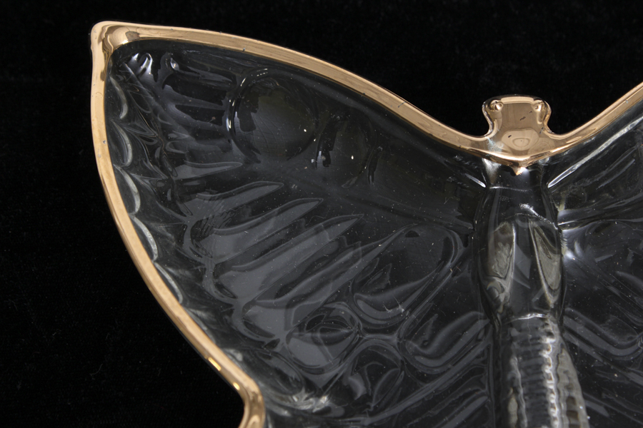 Pressed Glass Butterfly Dishes