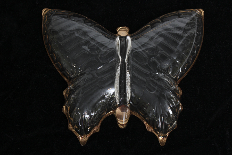 Pressed Glass Butterfly Dishes