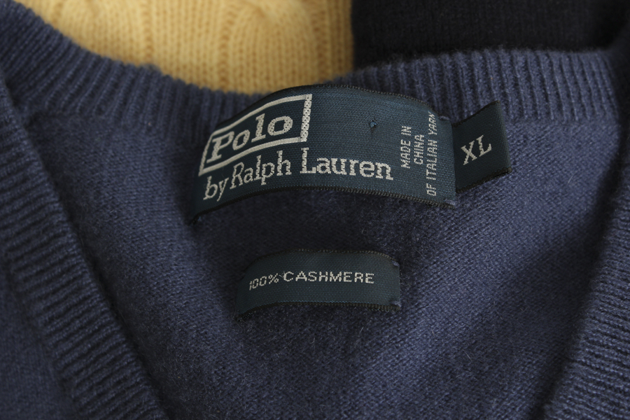 Collection of Men's Ralph Lauren Cashmere Sweaters