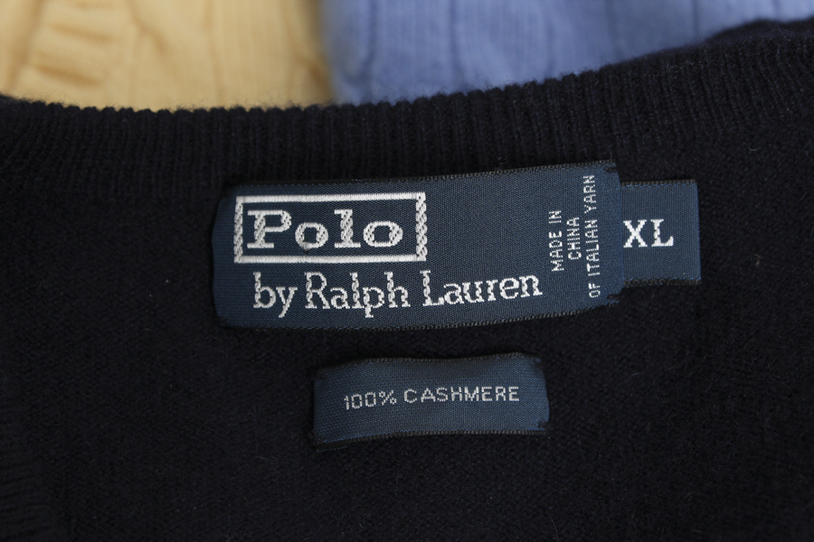 Collection of Men's Ralph Lauren Cashmere Sweaters