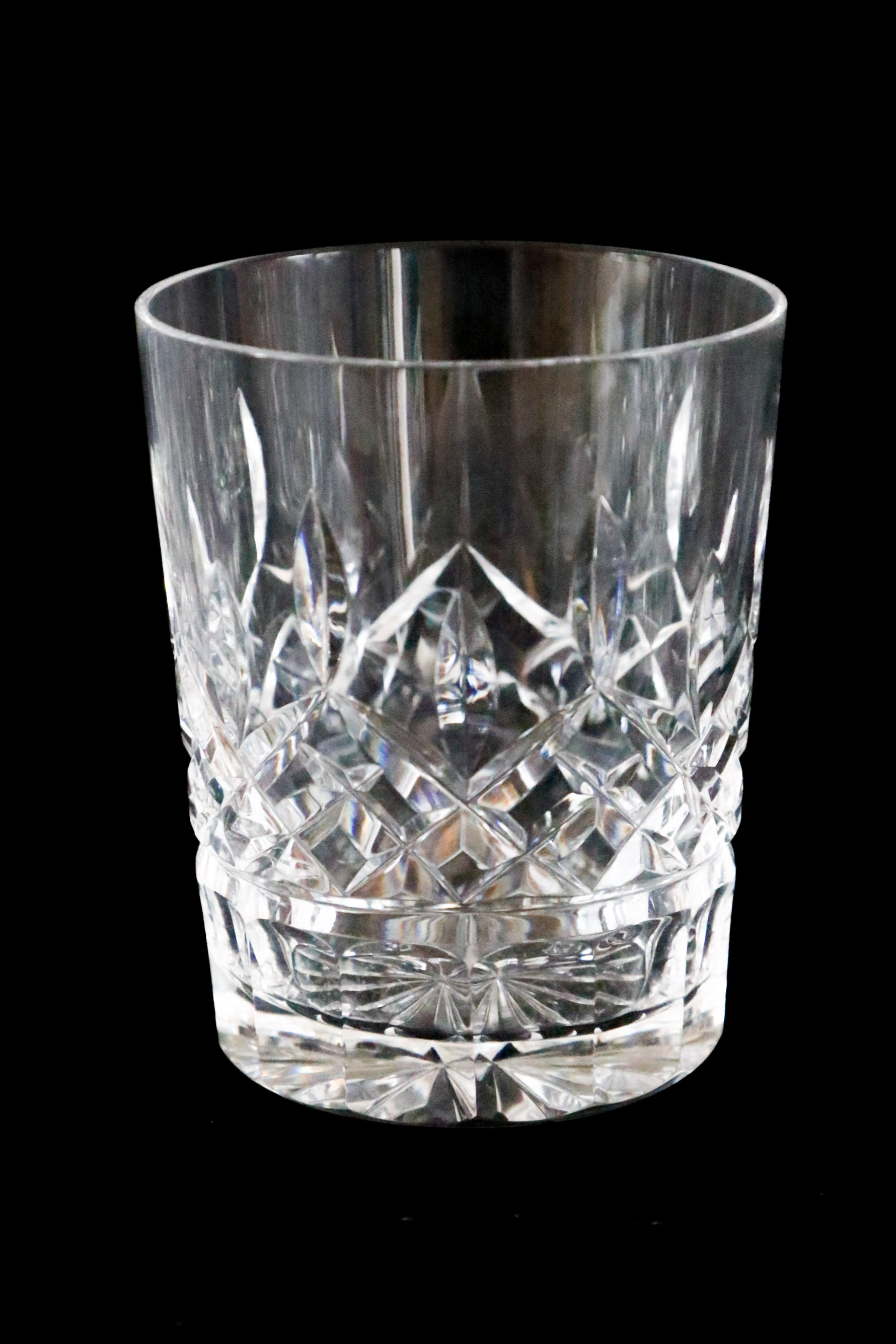 Waterford Lismore Decanter with Eight Double Old Fashioned