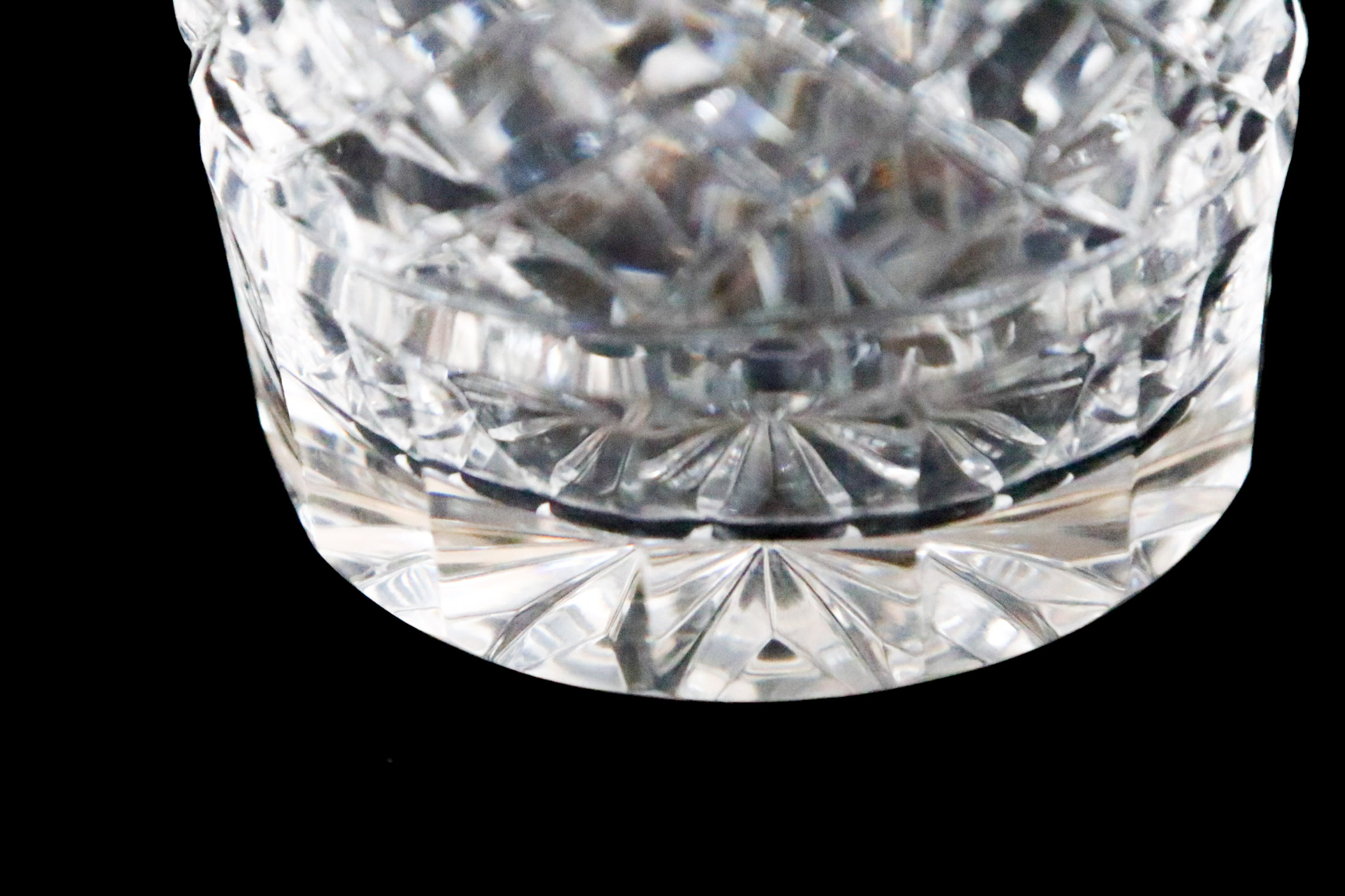 Waterford Lismore Decanter with Eight Double Old Fashioned