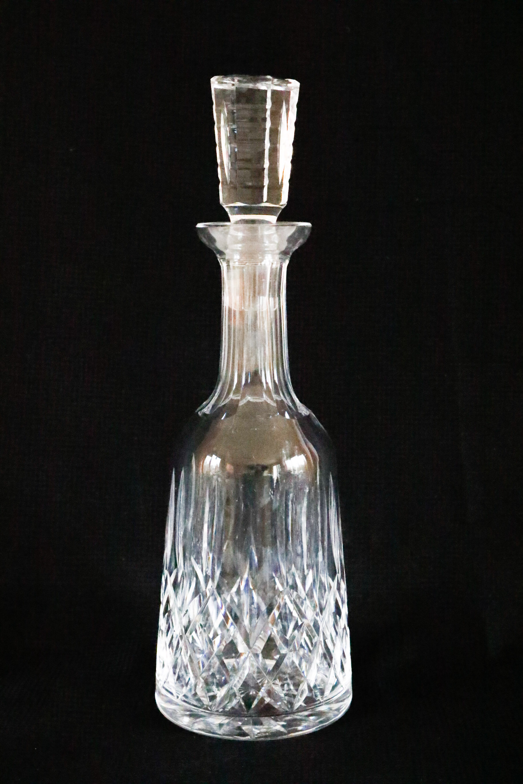 Waterford Lismore Decanter with Eight Double Old Fashioned