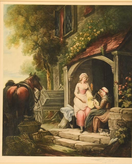 Eugene Tily Mezzotint