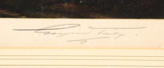 Eugene Tily Mezzotint