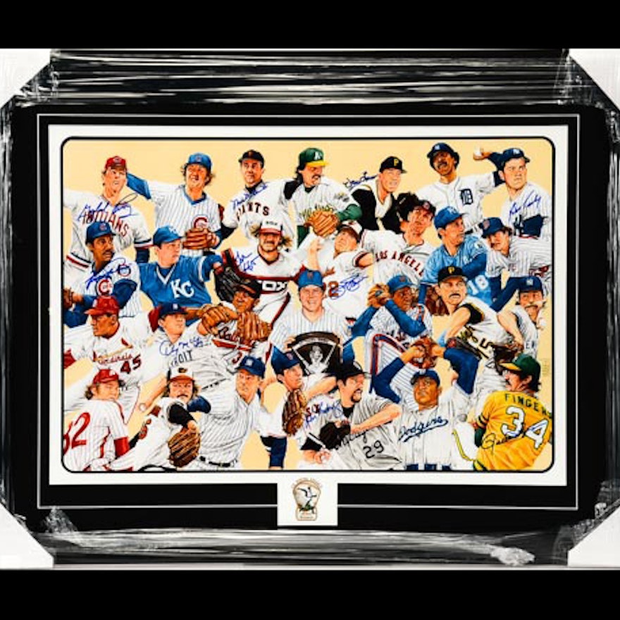 Cy Young Winners Signed Print  COA