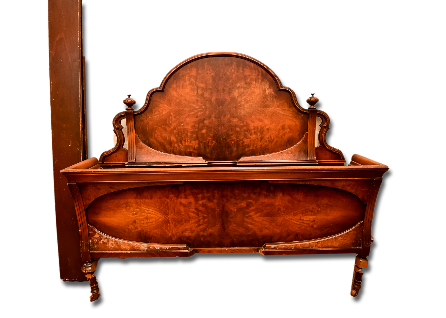 Antique Early Art Deco Full Bed