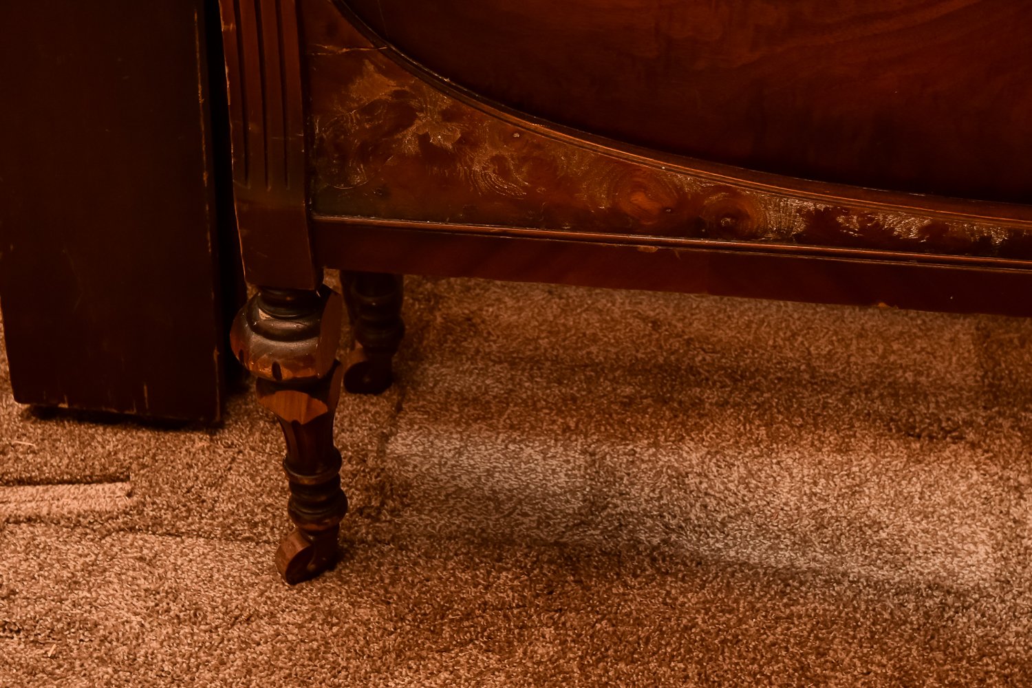 Antique Early Art Deco Full Bed