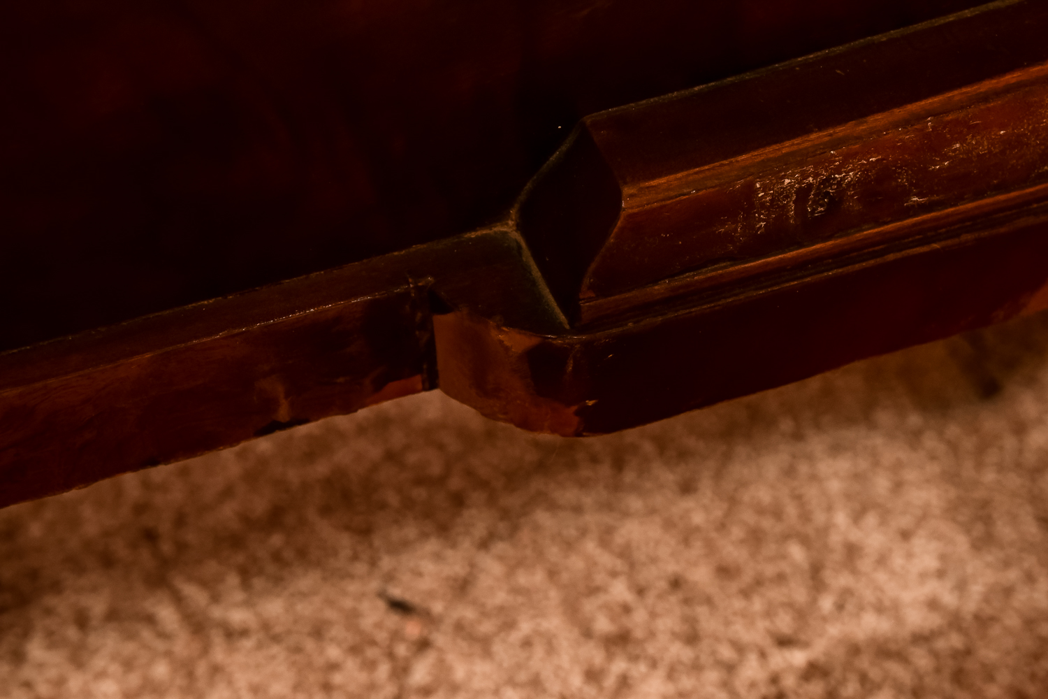 Antique Early Art Deco Full Bed