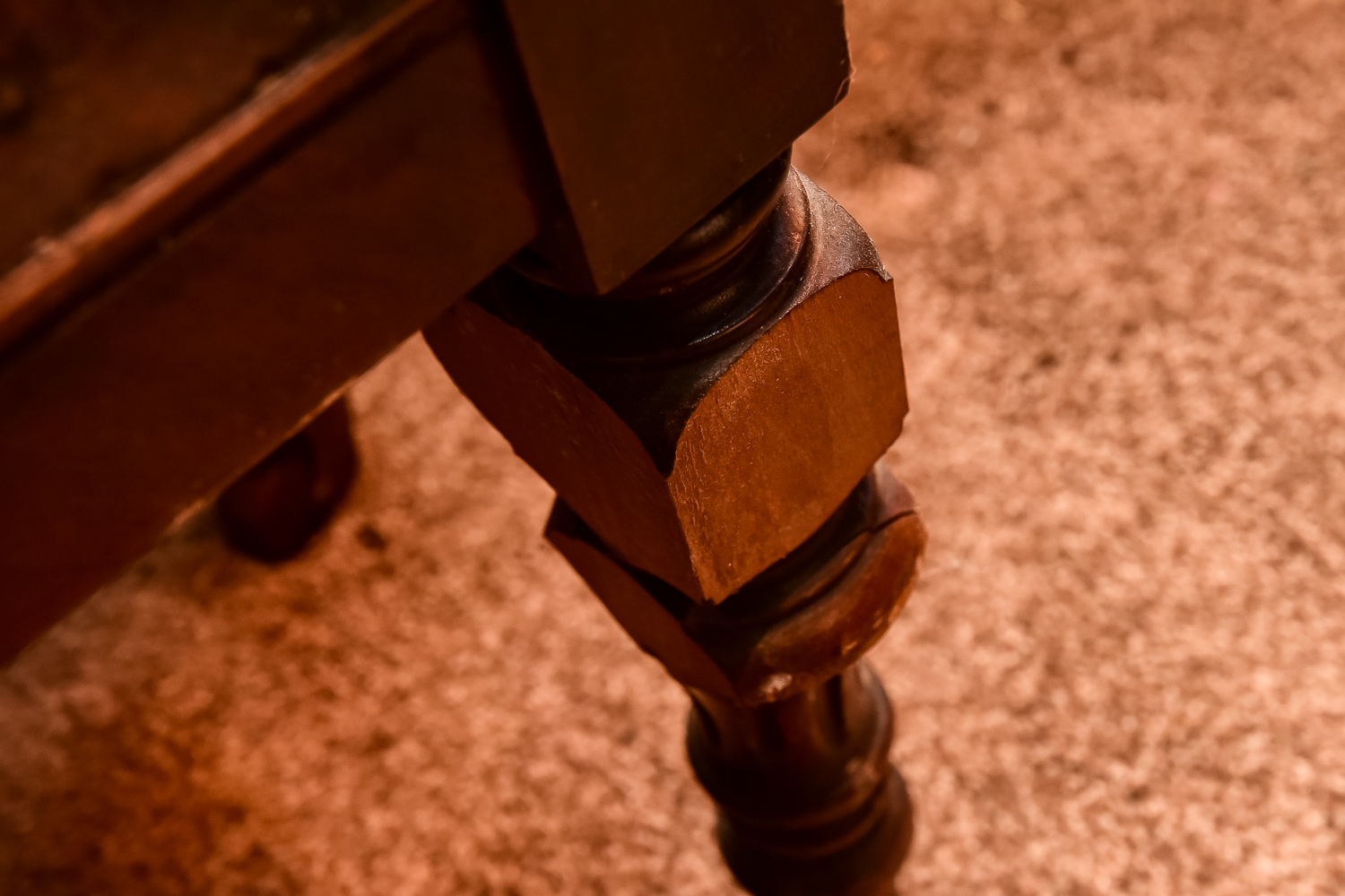 Antique Early Art Deco Full Bed