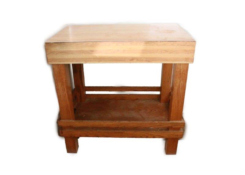 Butcher Block Veneer Island