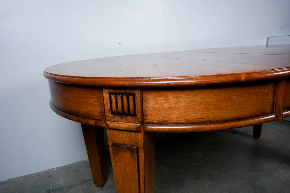 Mahogany Dining Table and Six Chairs