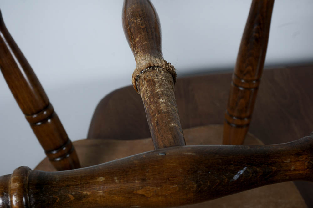 Solid Walnut Drop Leaf Dining Table and Side Chairs