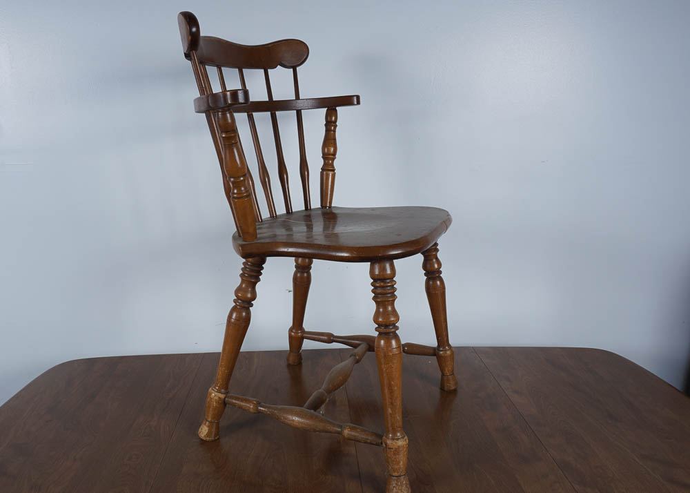 Solid Walnut Drop Leaf Dining Table and Side Chairs