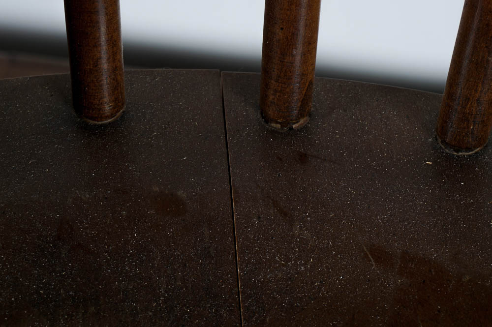 Solid Walnut Drop Leaf Dining Table and Side Chairs