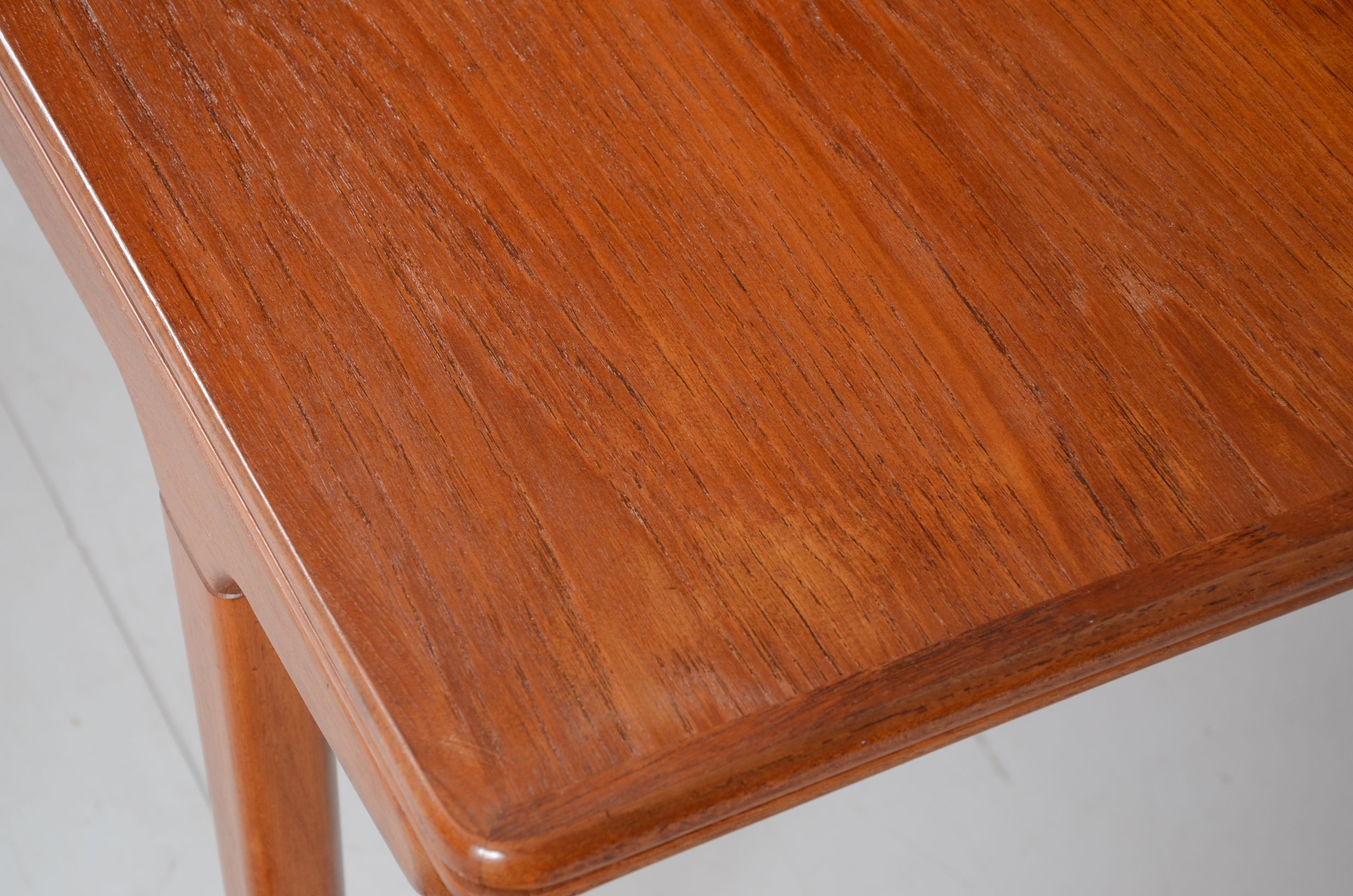 Danish Modern Teak Draw-Leaf Dining Table and Six Chairs