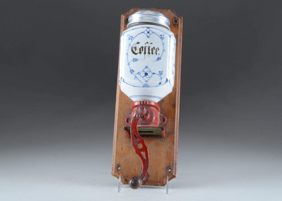 Blue Porcelain Coffee Wall Grinder