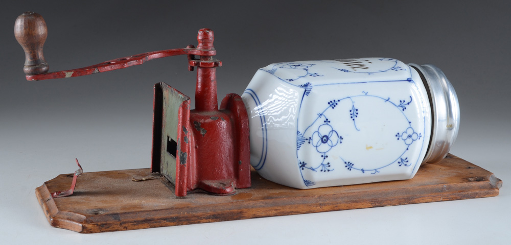 Blue Porcelain Coffee Wall Grinder