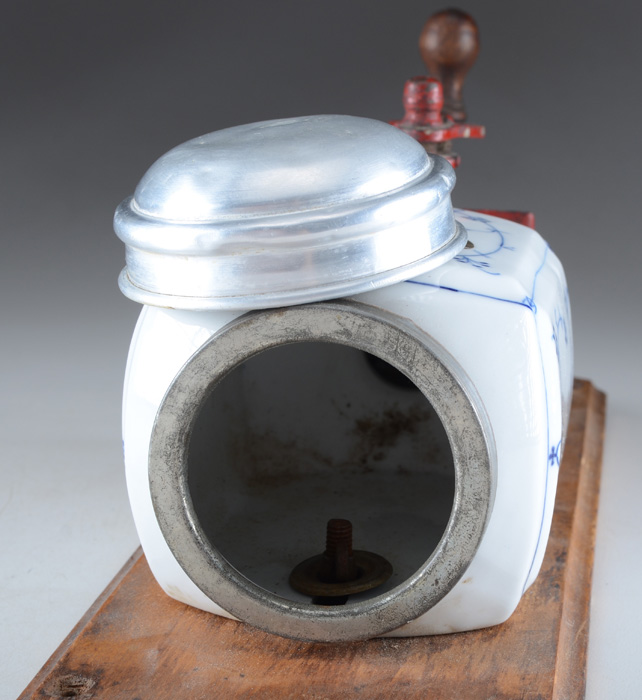 Blue Porcelain Coffee Wall Grinder