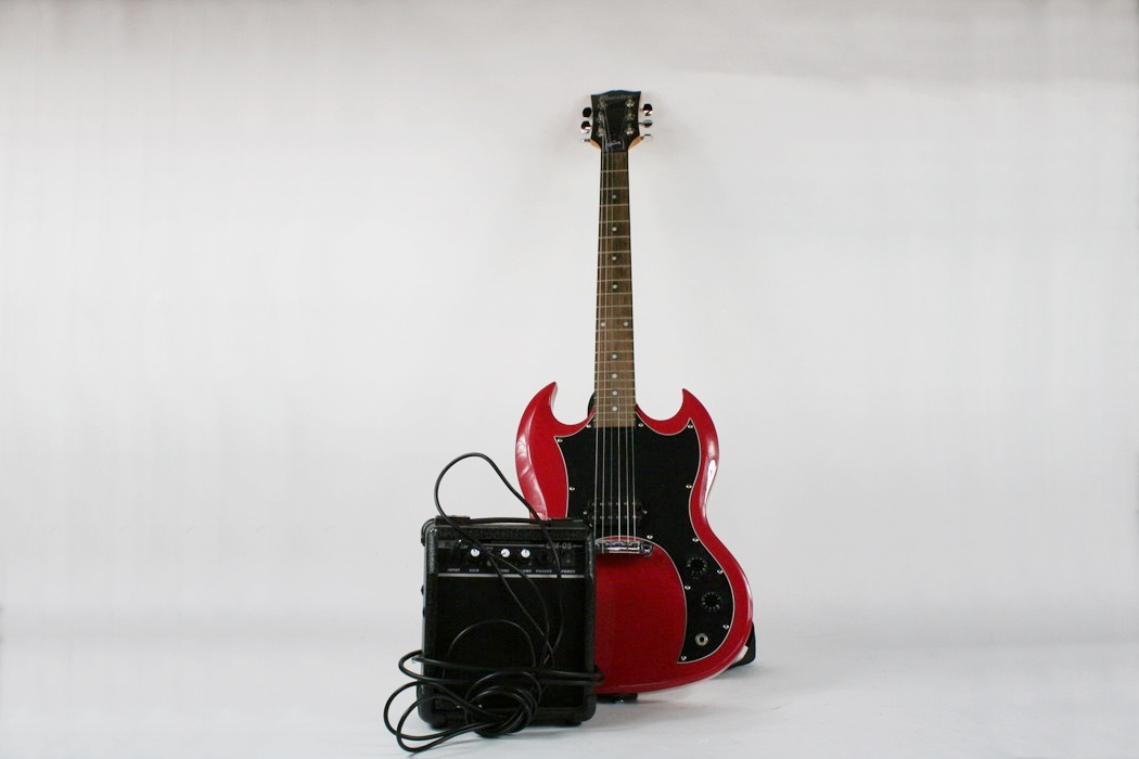 Maestro SG Electric Guitar by Gibson and Maestro Practice Amp