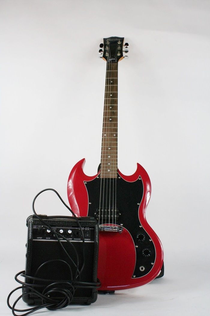 Maestro SG Electric Guitar by Gibson and Maestro Practice Amp