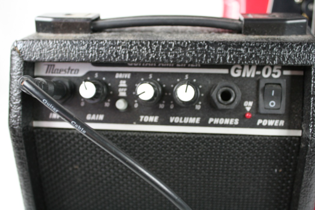 Maestro SG Electric Guitar by Gibson and Maestro Practice Amp