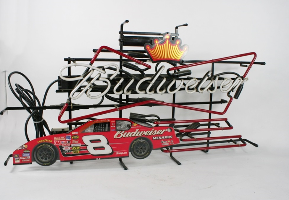 Dale Earnhardt Jr. Neon Budweiser Sign