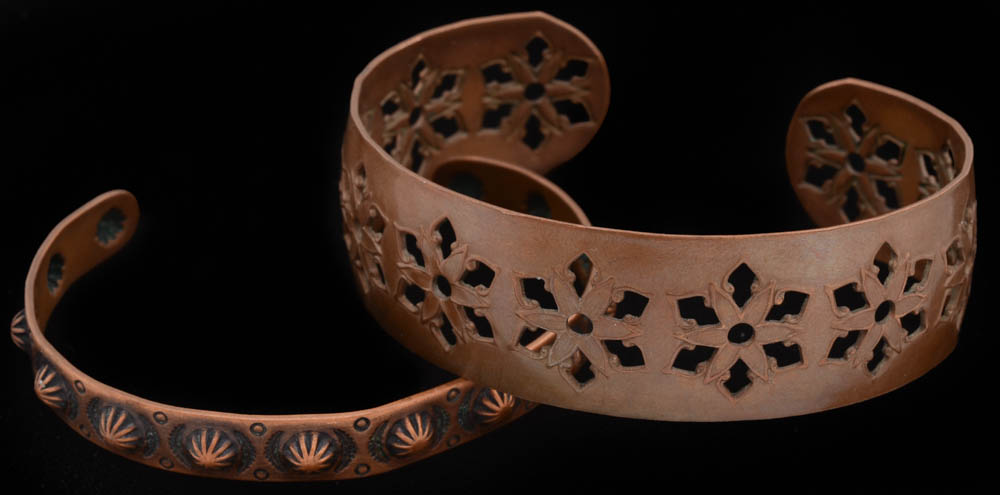 Copper Cuff and Bangle Bracelets
